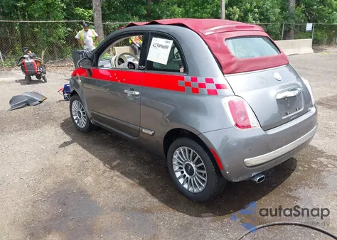 2012 Fiat 500C Lounge z USA, uszkodzony, nr VIN 3C3CFFER6CT142001